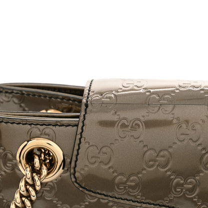Gucci Shine Guccissima Large Emily Chain Shoulder Bag Sasso 13 of 13