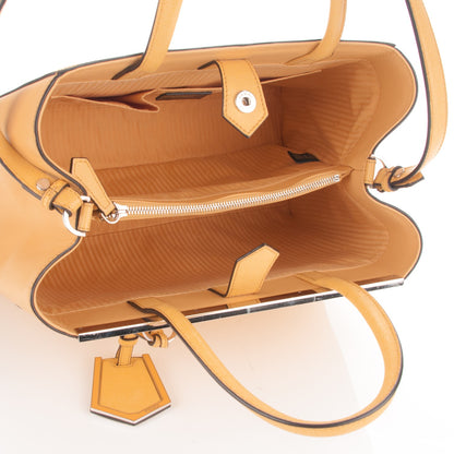 Fendi Vitello Elite Flamingo Regular 2Jours Tote Giallo Alchemy 5 of 7