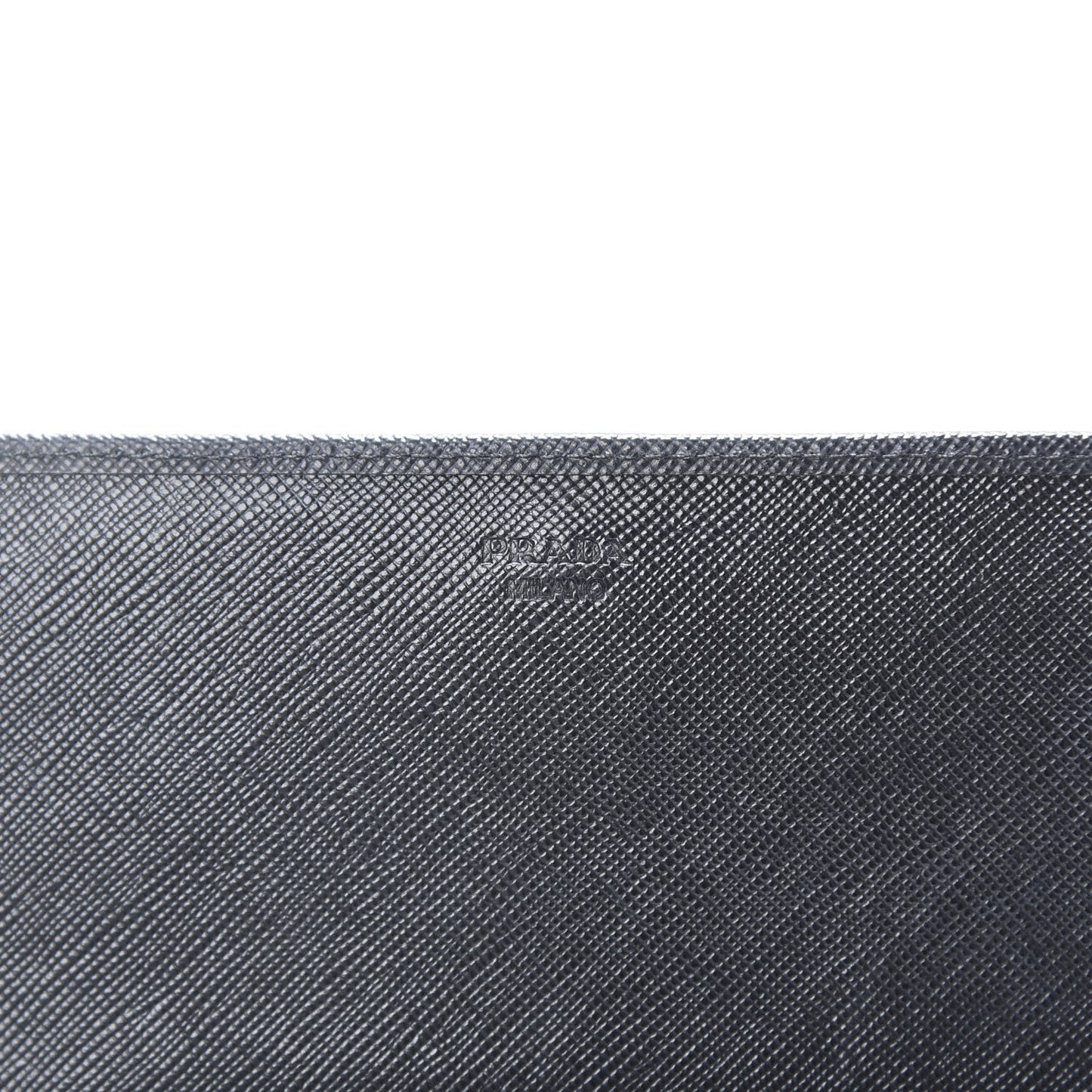 Saffiano Metal Oro Chain Wallet Black
