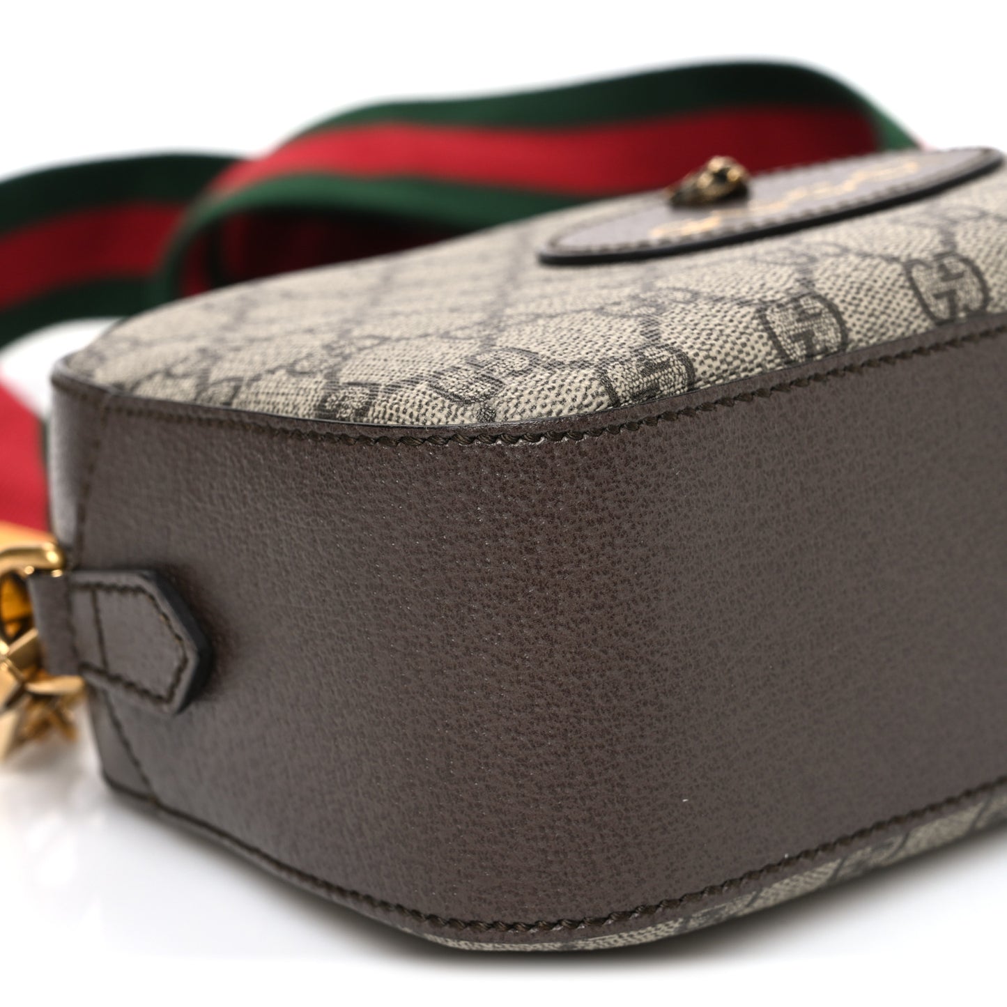 GG Supreme Monogram Web Neo Vintage Shoulder Bag Beige New Acero Crop