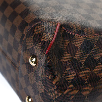Louis Vuitton Damier Ebene Caissa Hobo Cherry 12 of 13