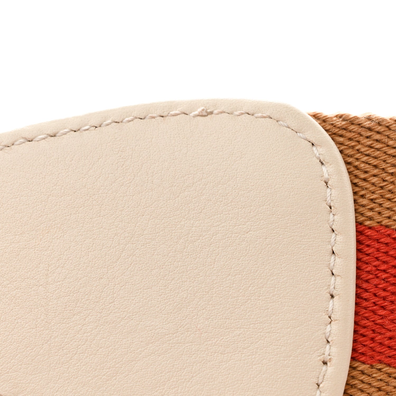Gucci Canvas Web Shoulder Strap Brown Red White 4 of 4