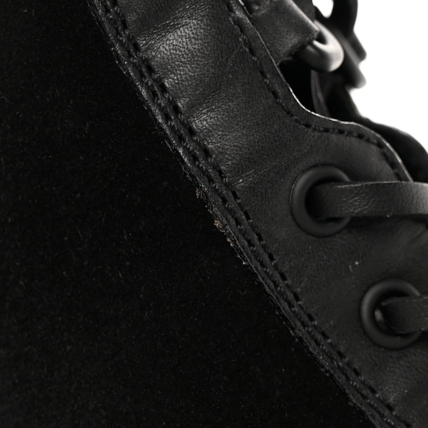 Louis Vuitton Suede Calfskin Monogram Laureate Platform Desert Boots 36 Black 12 of 15