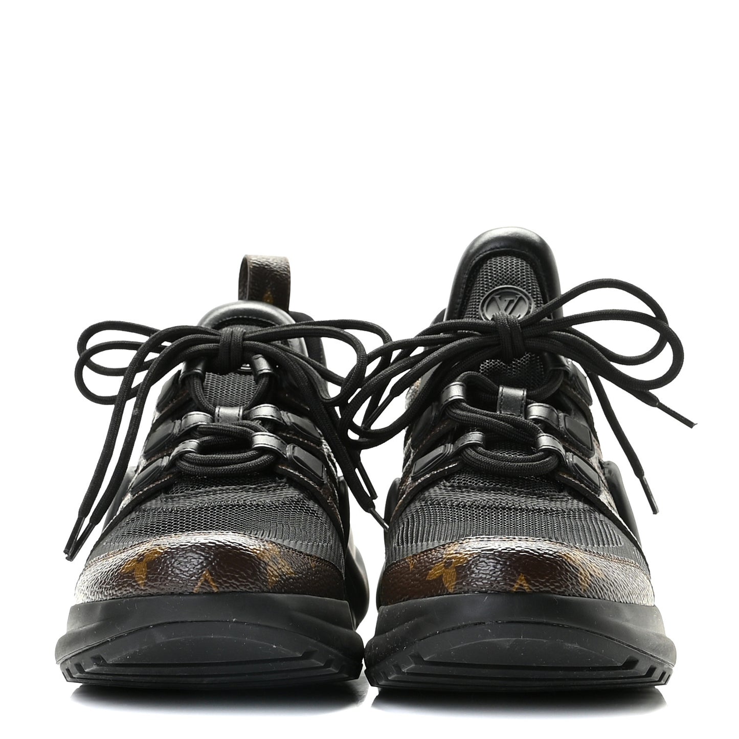 Calfskin Patent Monogram LV Archlight Sneakers 40 Black