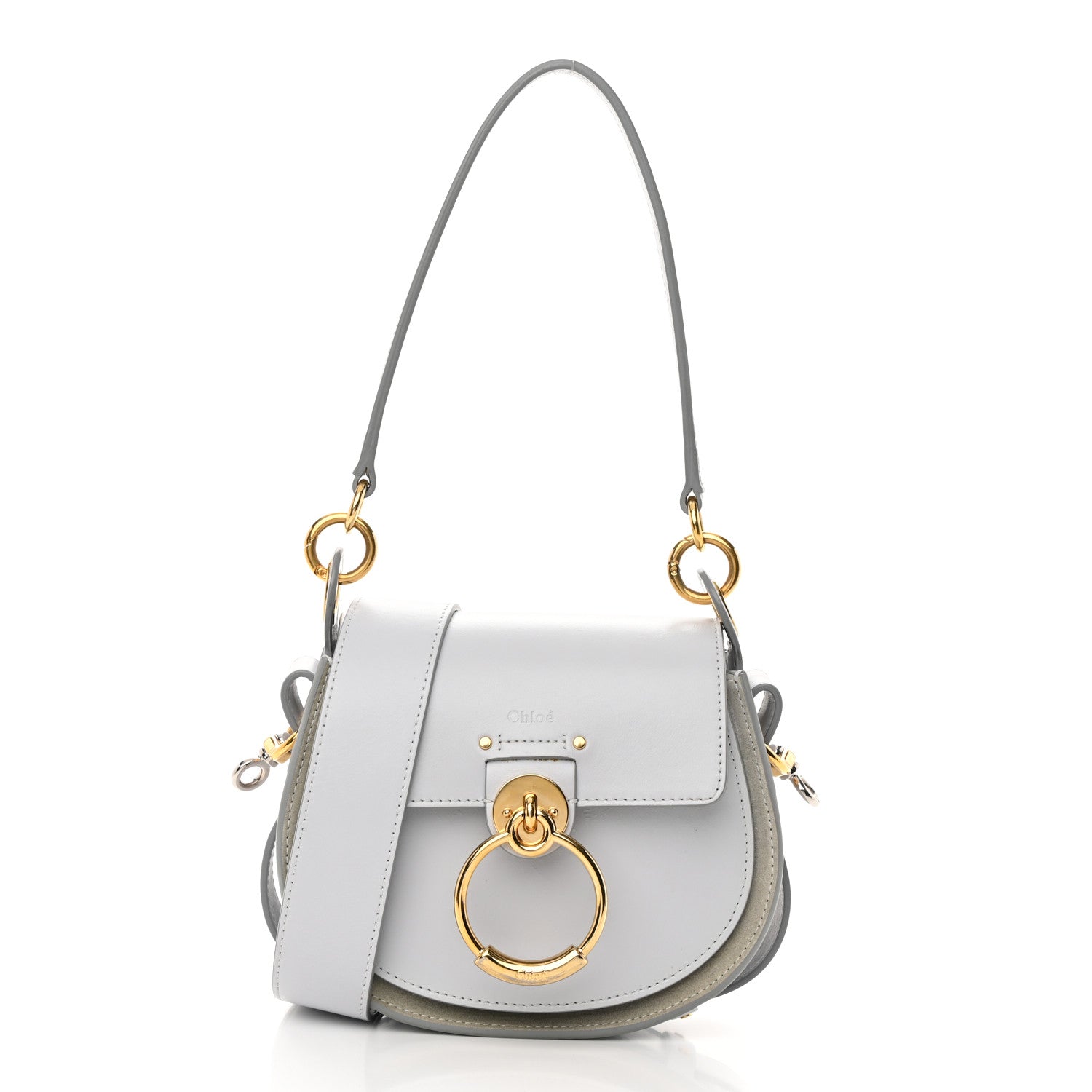 Chloe Calfskin Small Tess Bag Light Cloud 1 of 22