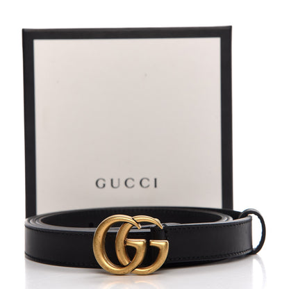 Gucci Calfskin Double G 20mm Belt 100 40 Black 7 of 7