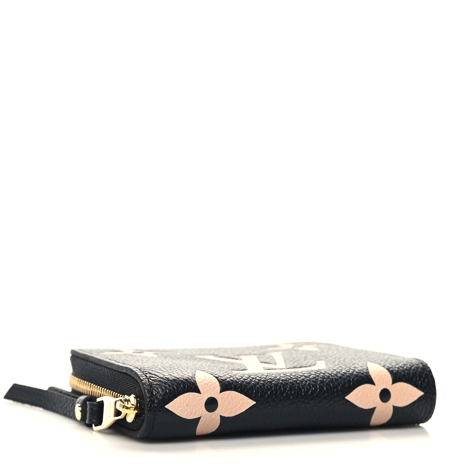 Louis Vuitton Empreinte Monogram Giant Zippy Coin Purse Black Beige 4 of 8