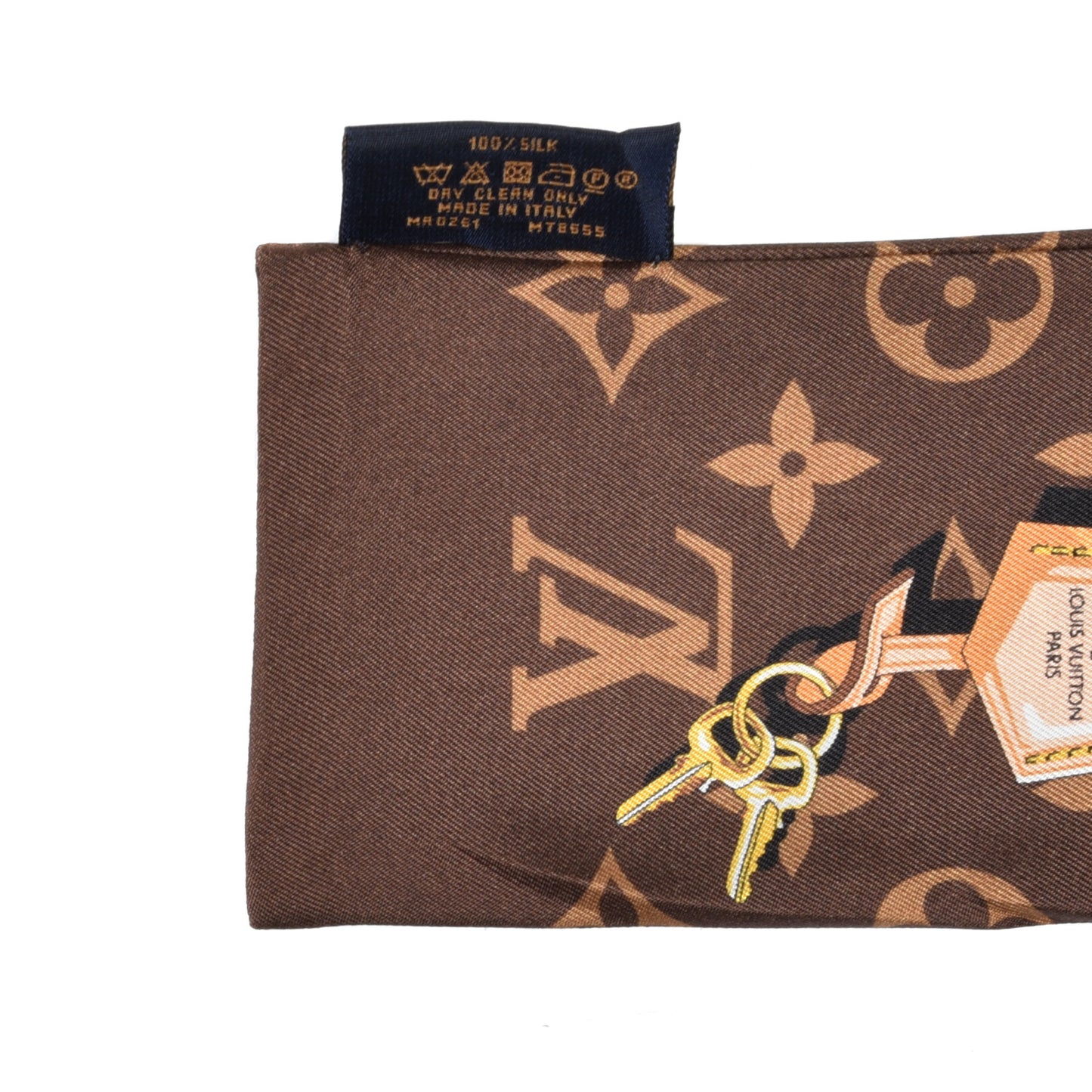 Silk Monogram Confidential Bandeau Brown