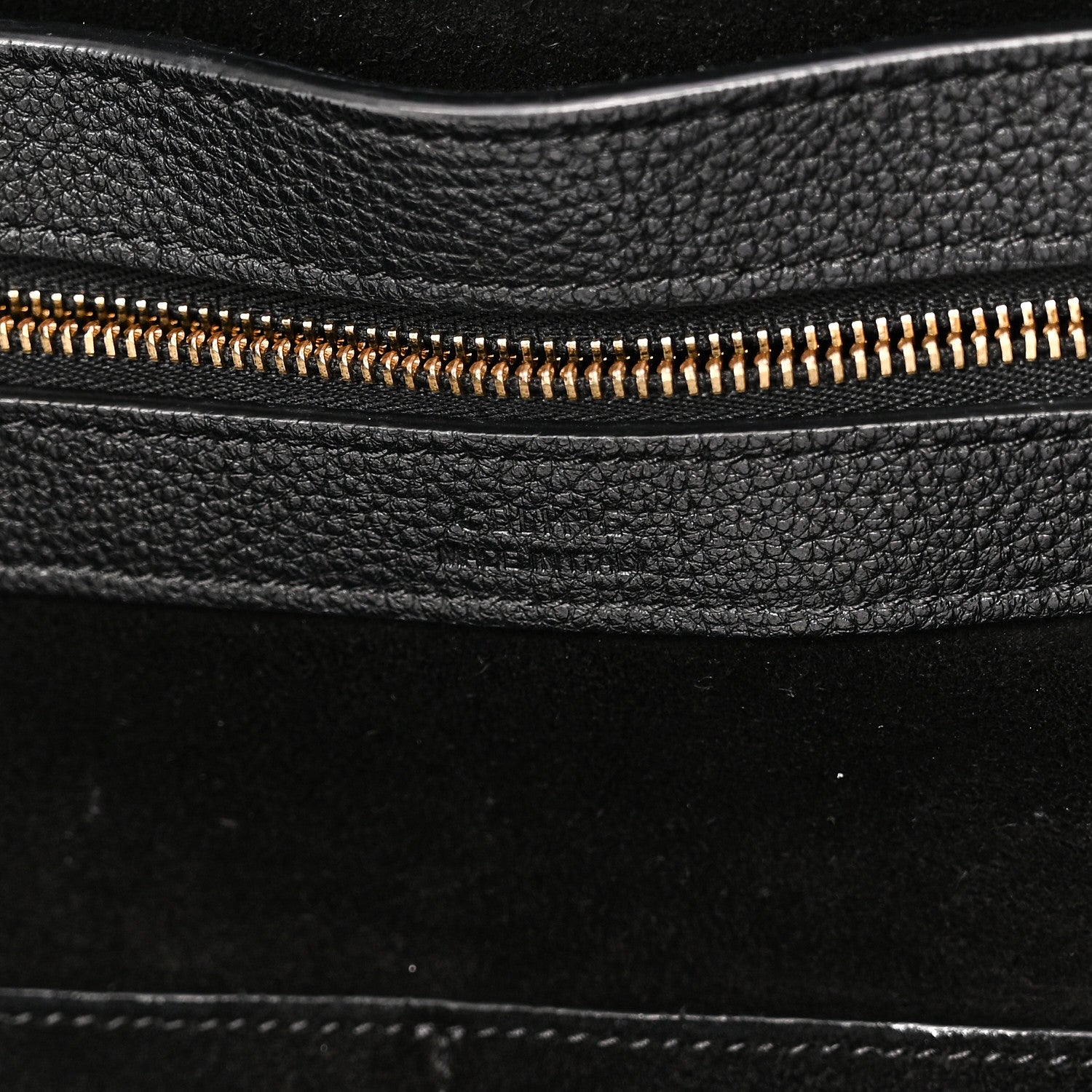 Celine Soft Grained Calfskin Medium Belt Cabas Phantom Black 6 of 9