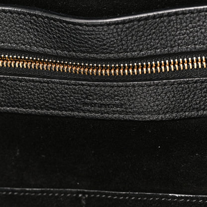 Celine Soft Grained Calfskin Medium Belt Cabas Phantom Black 6 of 9