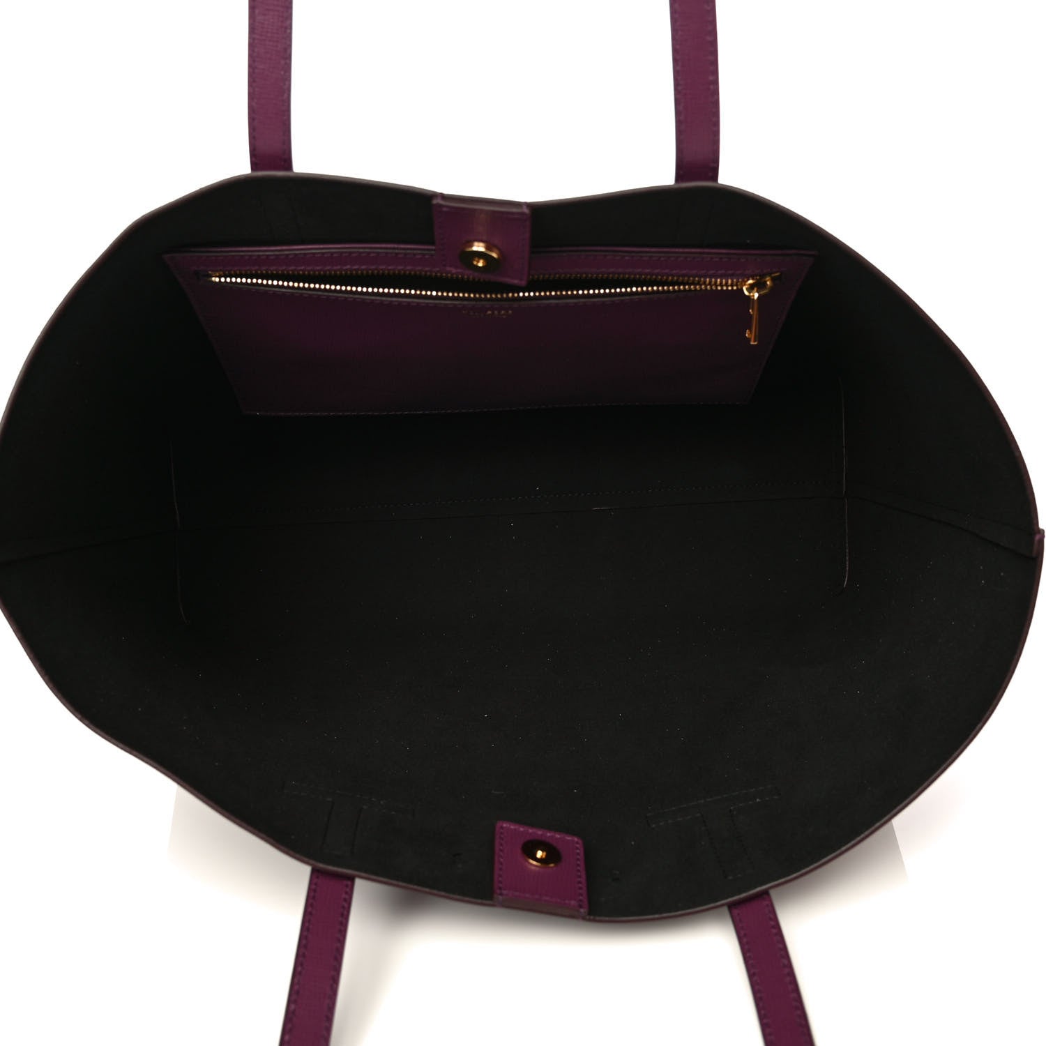 Tom Ford Grained Calfskin Small T Tote Bordeaux 5 of 12