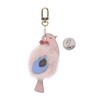 Louis Vuitton Mink Fur Epi Monogram Bird Bag Charm Rose Ballerine 2 of 2