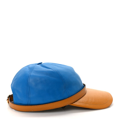 Gucci Lambskin Baseball M Hat Blue 5 of 9