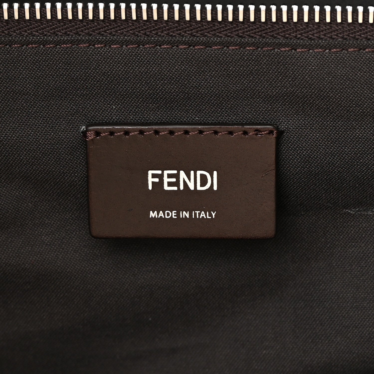 Fendi Canvas Logo Embroidered Duffle Bag Grezzo Cuoio 6 of 18