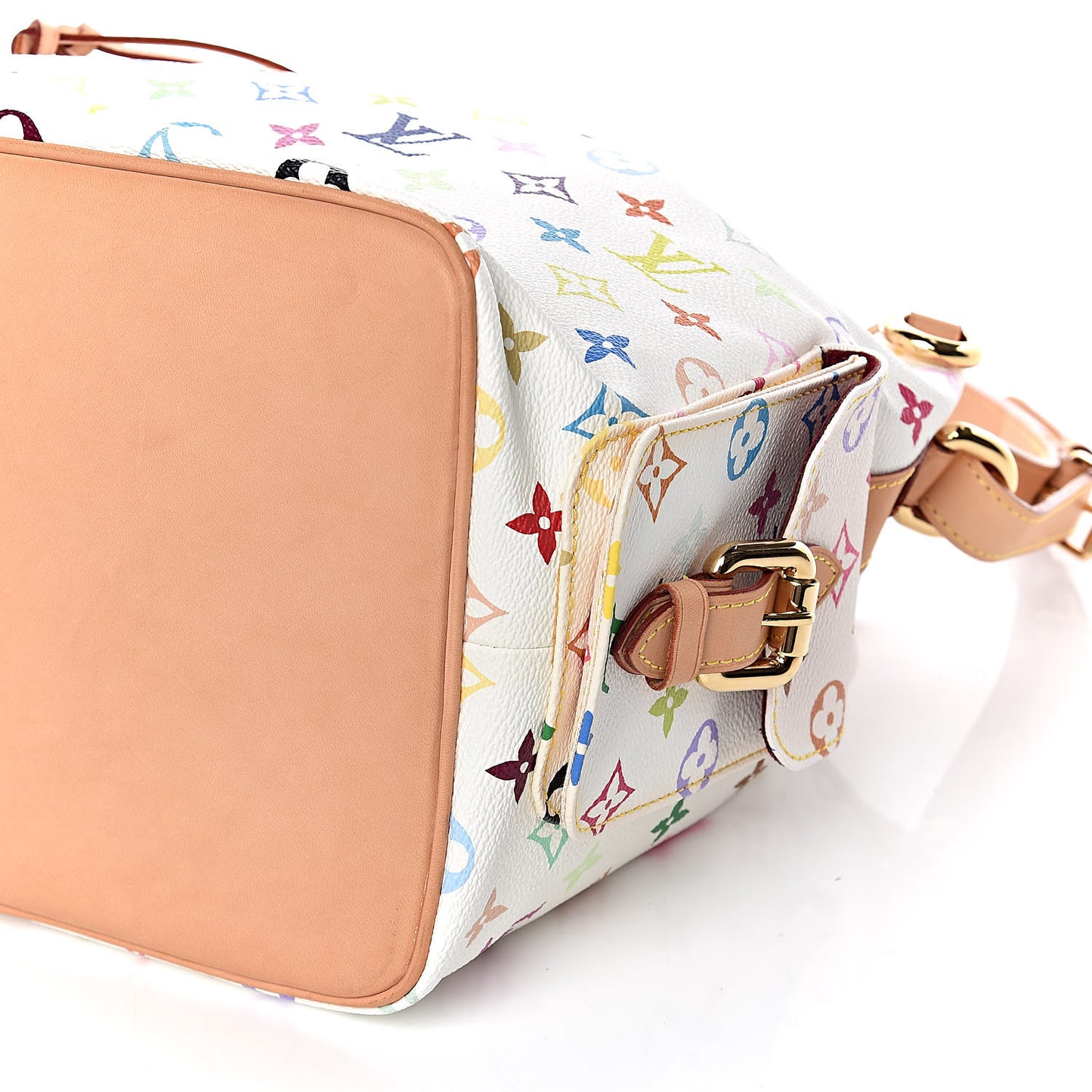 Monogram Multicolor Petit Noe White