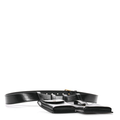 Fendi Vitello Glacier Utility Belt Pouch Black 5 of 15