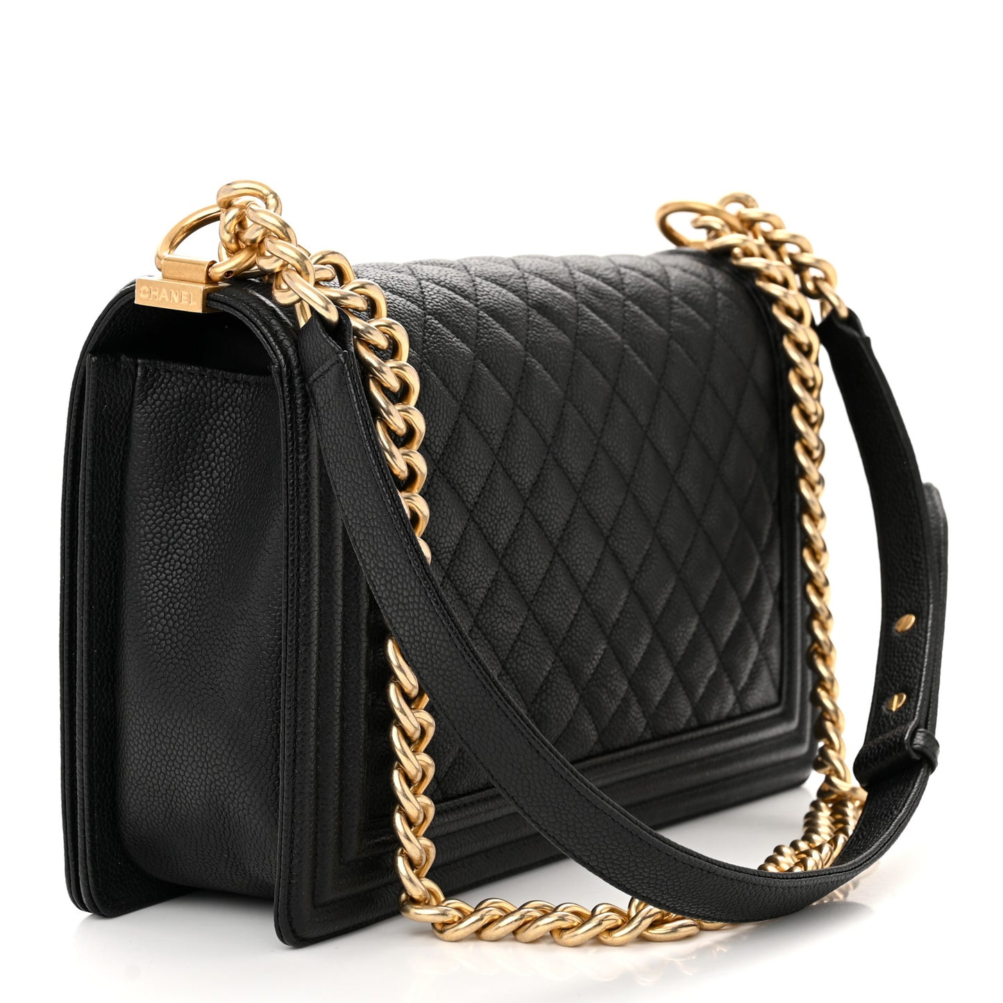 Caviar Quilted New Medium Boy Flap Black