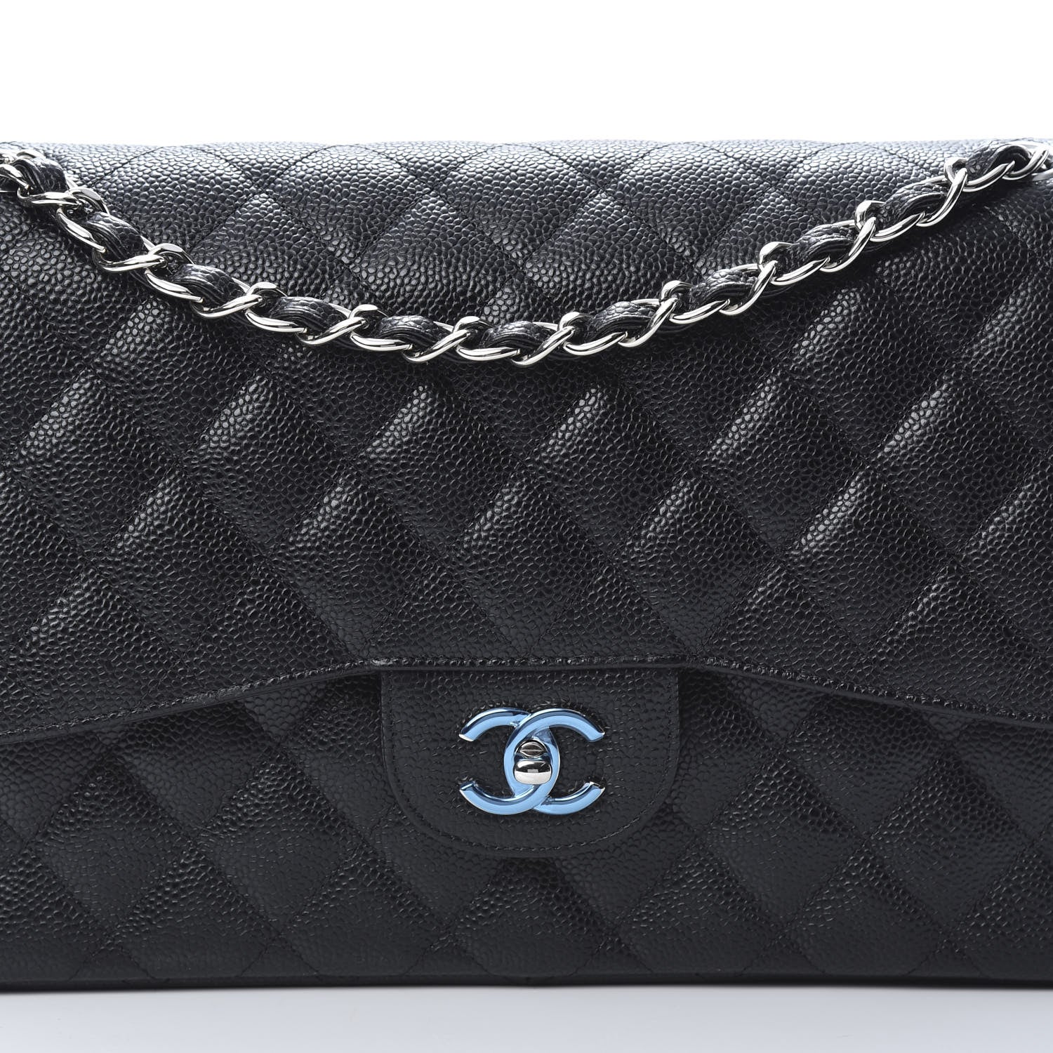 Chanel Caviar Quilted Jumbo Double Flap Black 8 of 12