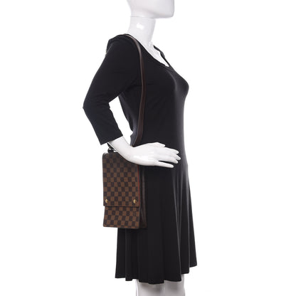 Louis Vuitton Damier Ebene Portobello Travel Shoulder Bag 2 of 9