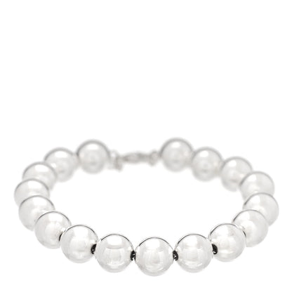 Tiffany Sterling Silver 10mm HardWear Ball Bracelet 1 of 5