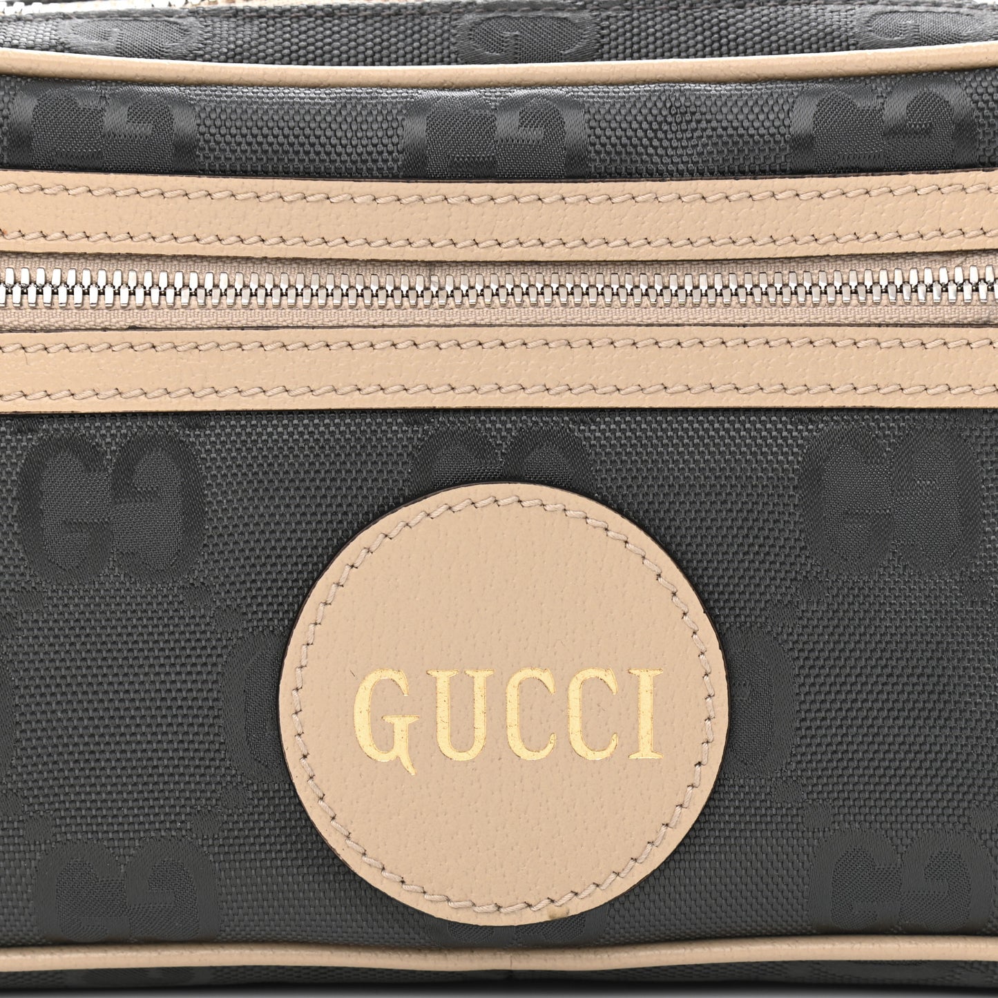 Econyl Nylon Monogram Off The Grid Belt Bag 95 38 Graphite Grey New Plaster
