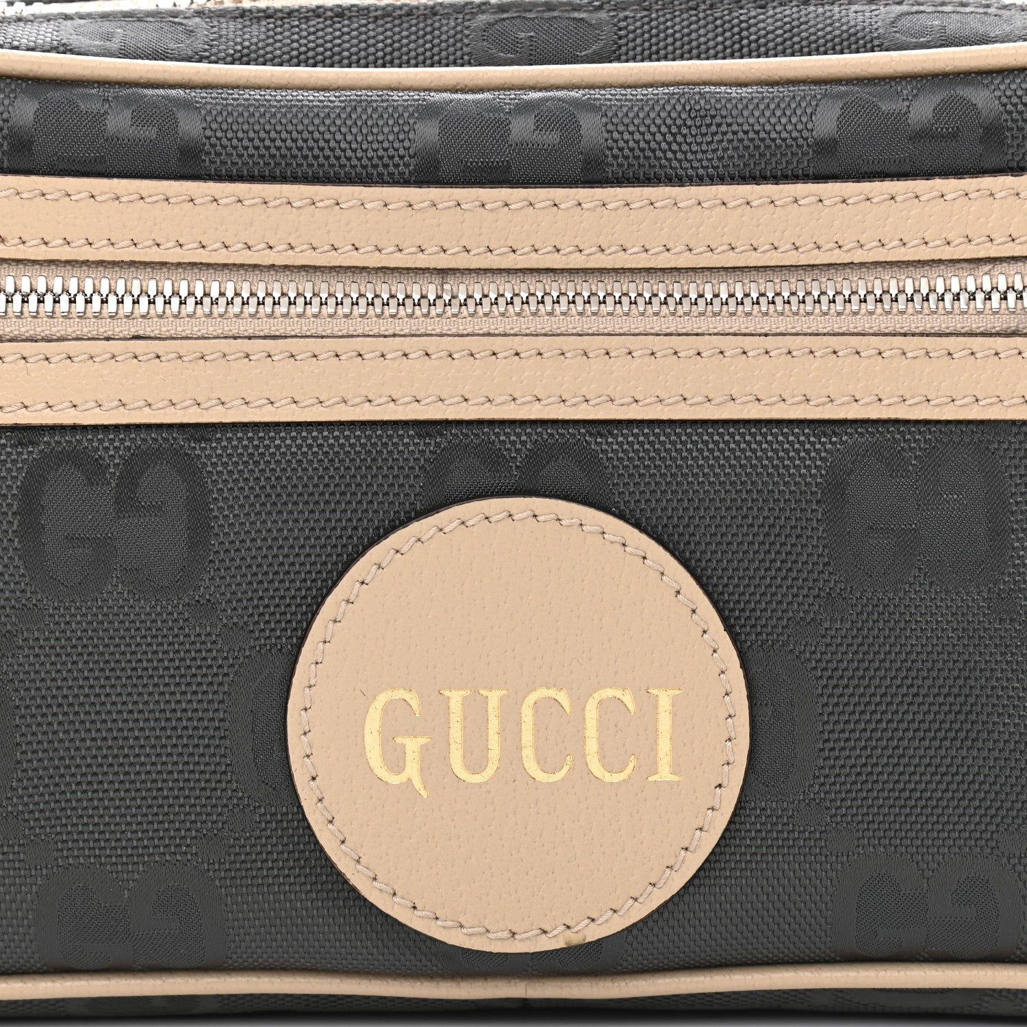 Gucci Econyl Nylon Monogram Off The Grid Belt Bag 95 38 Graphite Grey New Plaster 8 of 11