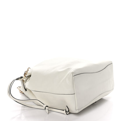 Jimmy Choo Calfskin Large Callie Bucket Bag White 4 of 10