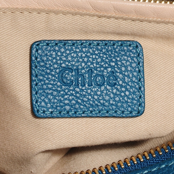 Calfskin Medium Military Paraty Peacock Blue
