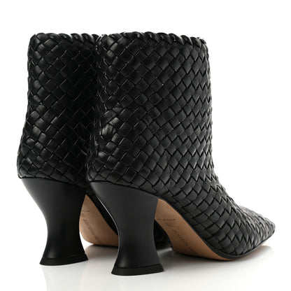 Bottega Veneta Nappa Intrecciato Ankle Boots 38 Black 4 of 8