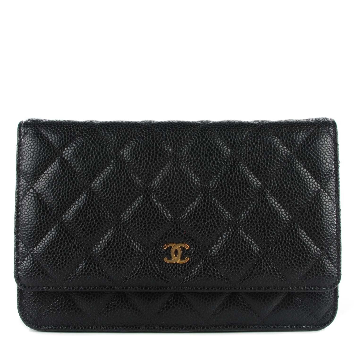 Chanel Caviar Quilted Wallet On Chain WOC Black 1 of 9