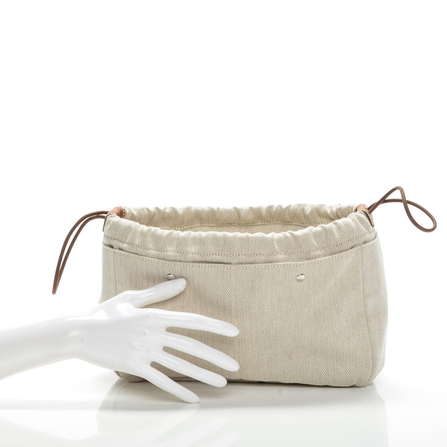Canvas Barenia Fourbi 25 MM Pouch Naturel Fauve