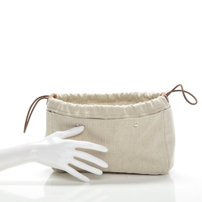 Hermes Canvas Barenia Fourbi 25 MM Pouch Naturel Fauve 2 of 6