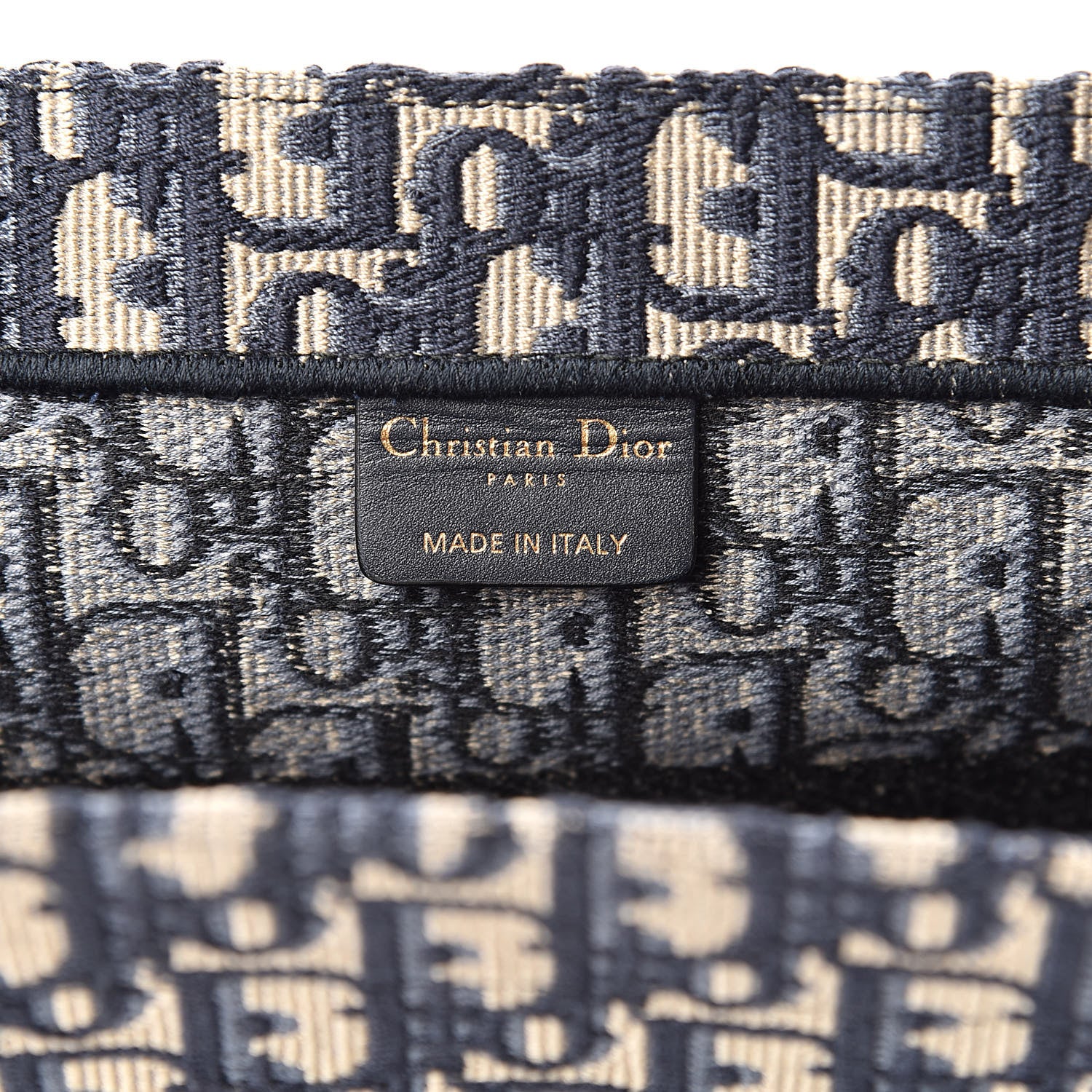 Christian Dior Oblique Medium Book Tote Blue Multicolor 6 of 10