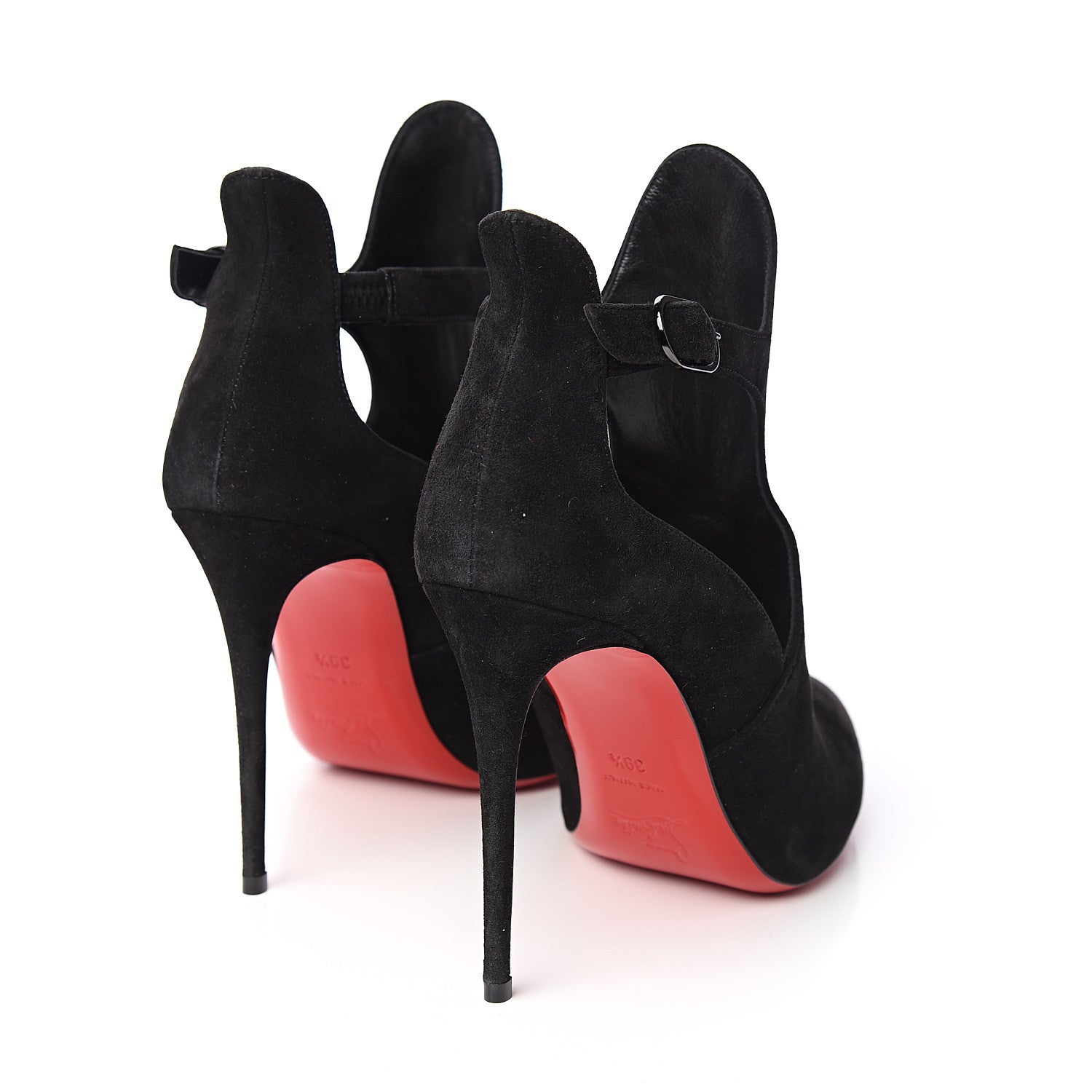 Christian Louboutin Veau Velours Canadada 100 Booties 39.5 Black 4 of 8