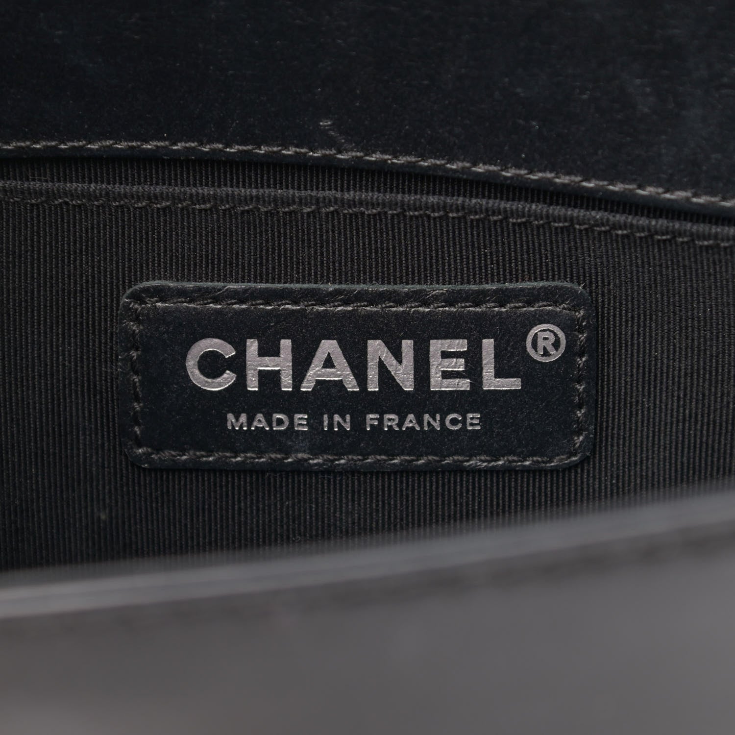 Chanel Shiny Goatskin Quilted Small Boy Top Handle Flap Charcoal 6 of 15