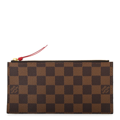 Louis Vuitton Damier Ebene Felicie Chain Wallet Zippered Insert 1 of 6