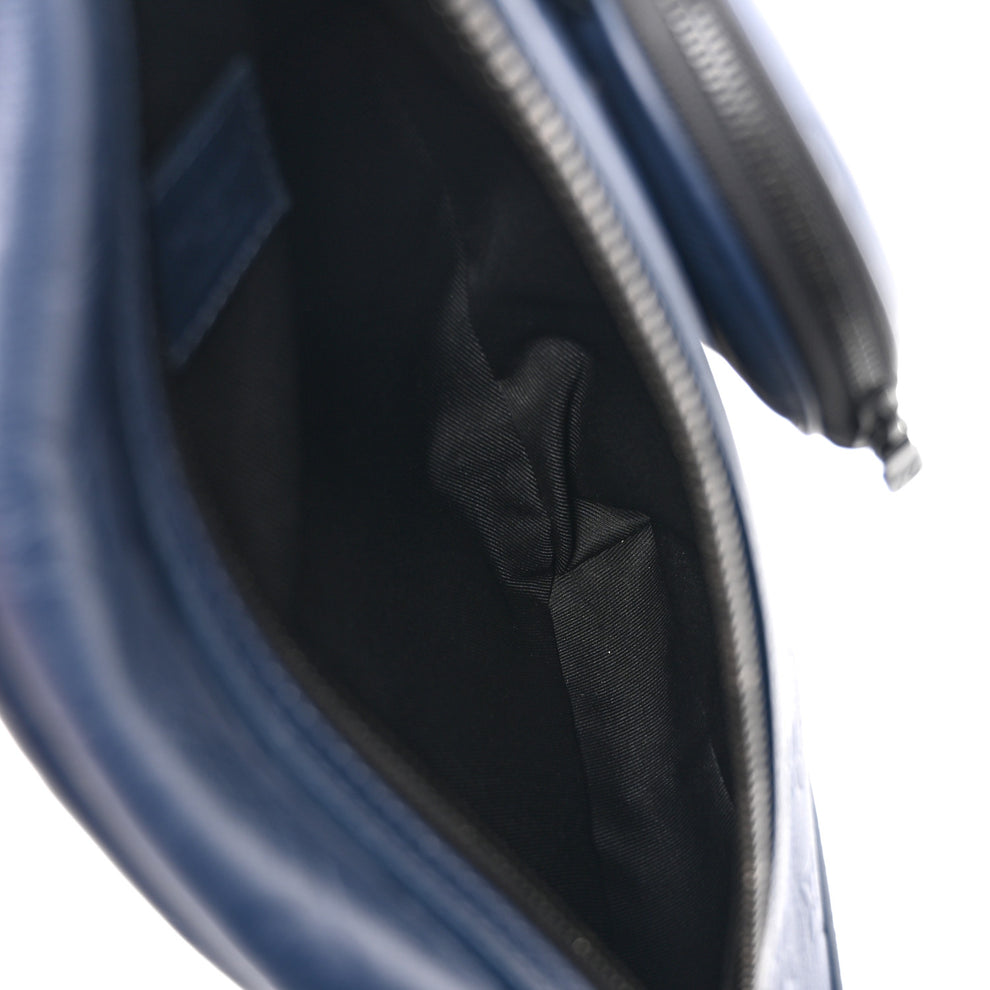 Louis Vuitton Calfskin Shadow Monogram Duo Slingbag Navy 1860535 ...