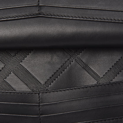 Burberry Signature Grain Calfskin Wallet Black 8 of 10