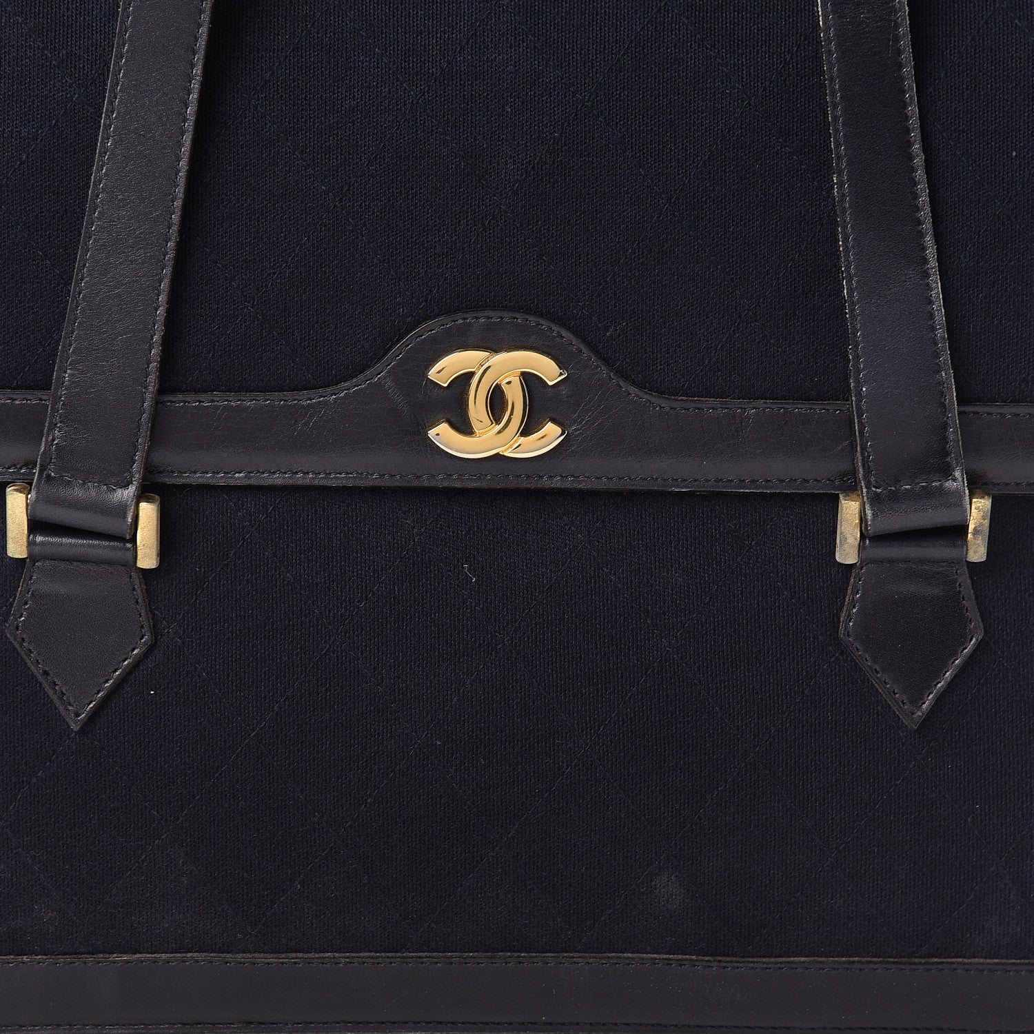 Chanel Lambskin Jersey Quilted Shoulder Bag Navy 7 of 22
