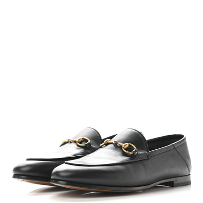 Gucci Lambskin Womens Brixton Horsebit Loafers 37 Black 3 of 12