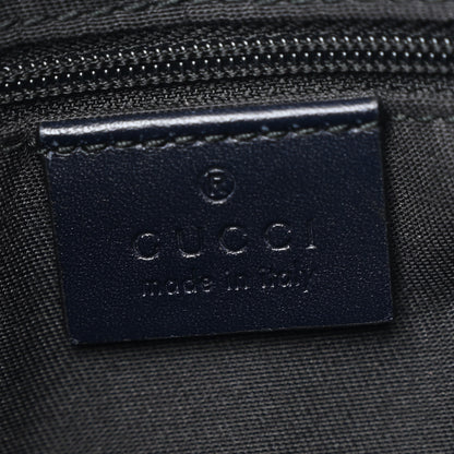 Gucci GG Supreme Monogram Web Flat Messenger Bag Navy 6 of 11