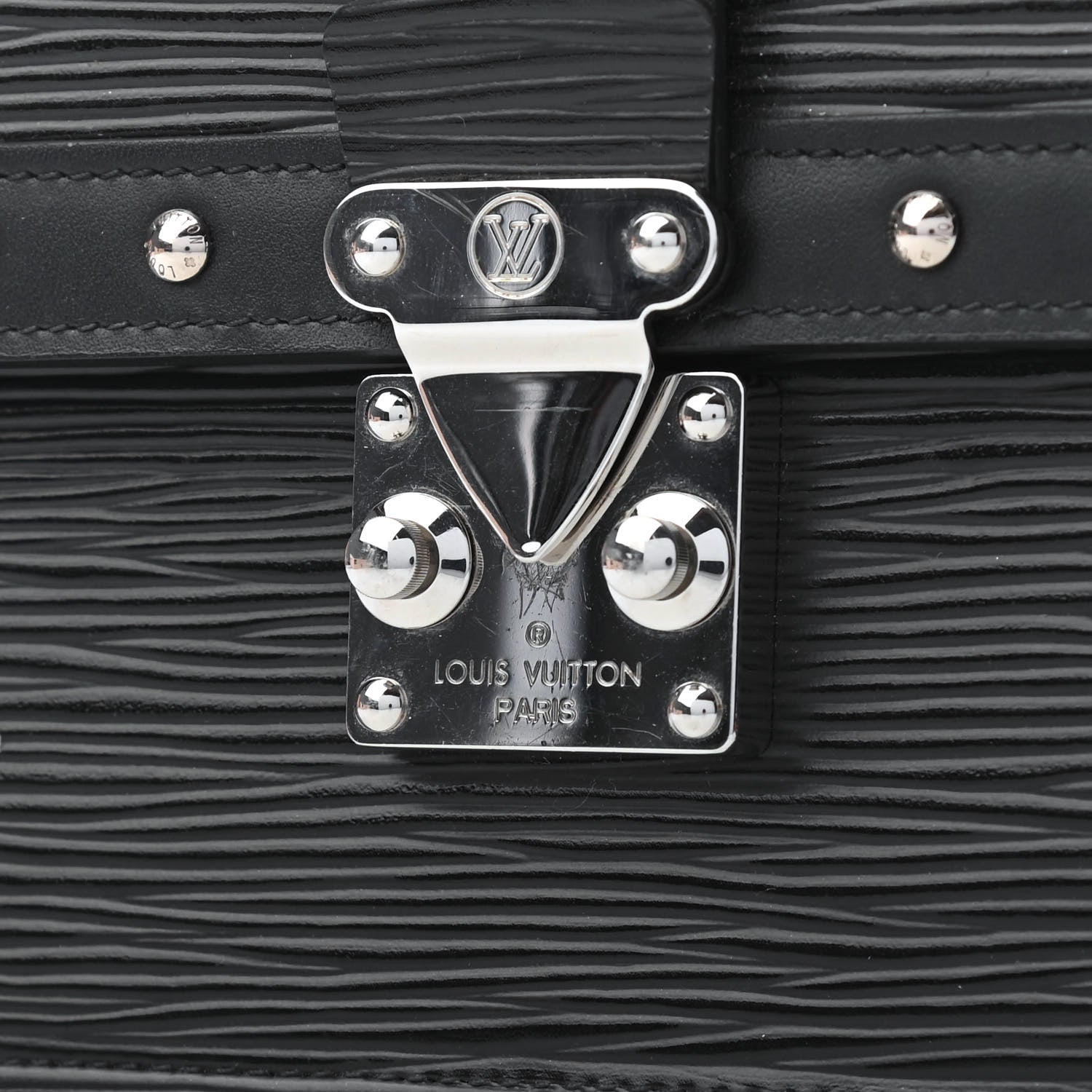 Louis Vuitton Epi Trunk Chain Wallet Black 7 of 9