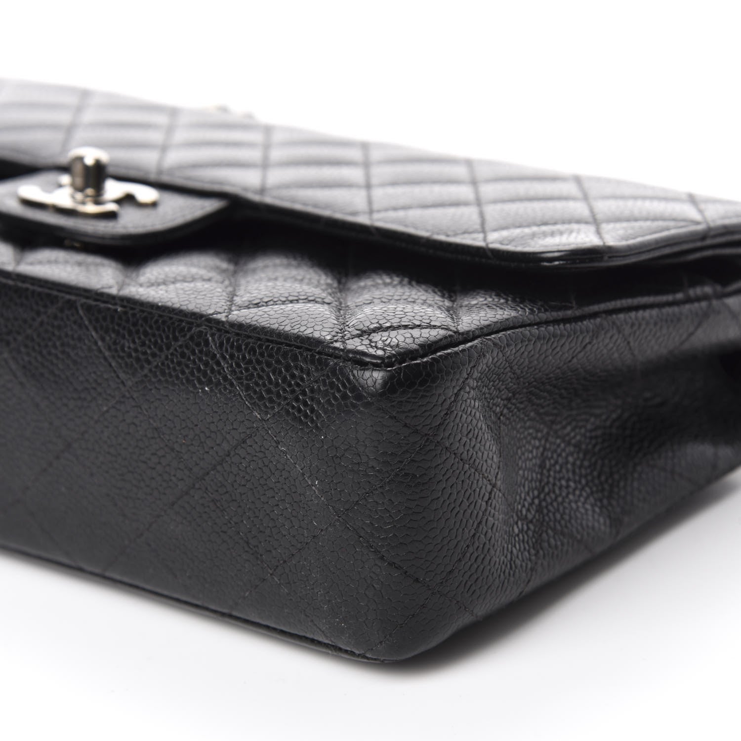 Chanel Caviar Quilted Medium Double Flap Black 7 of 12