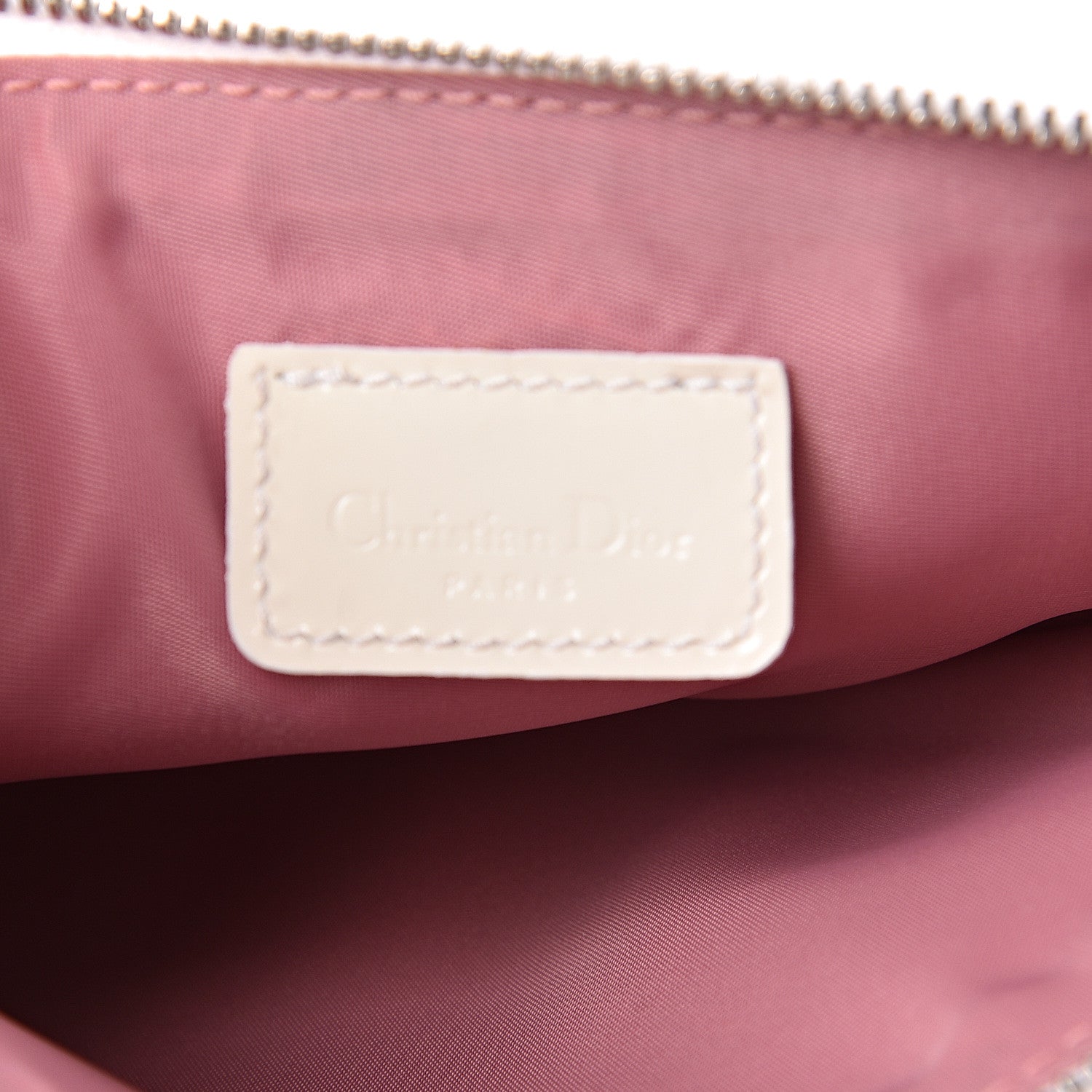 Christian Dior Monogram Mini Saddle Pochette Pink 6 of 9