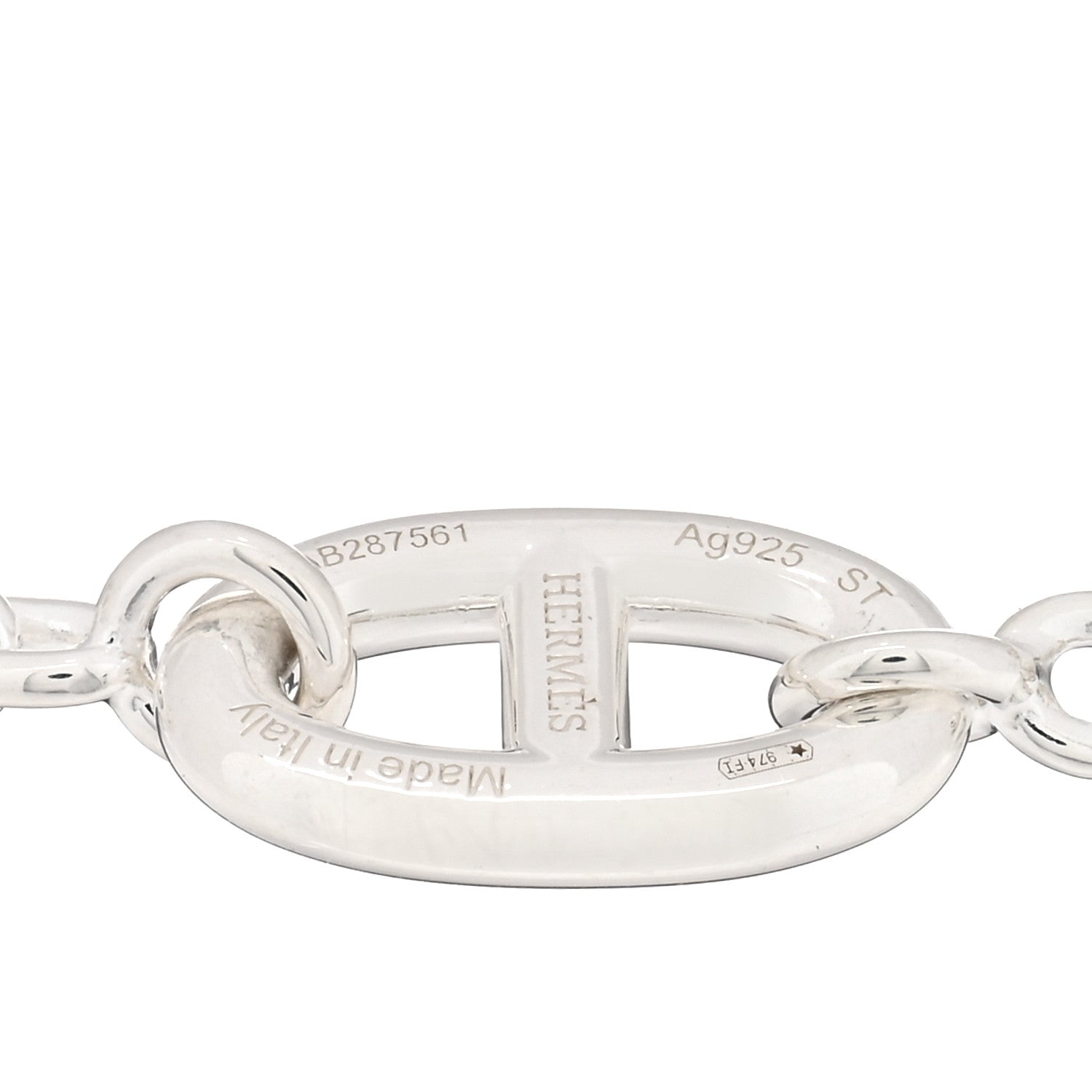 Hermes Sterling Silver Farandole Bracelet ST 3 of 3