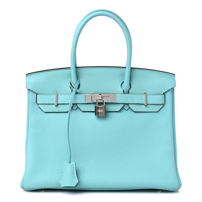 Hermes Togo Birkin 30 Bleu Atoll 1 of 12