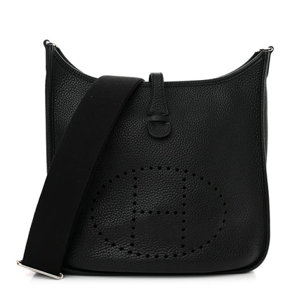 Hermes Taurillon Clemence Evelyne III PM Black 1 of 12