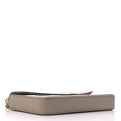 Louis Vuitton Empreinte Monogram Giant Felicie Pochette Tourterelle Creme 5 of 11