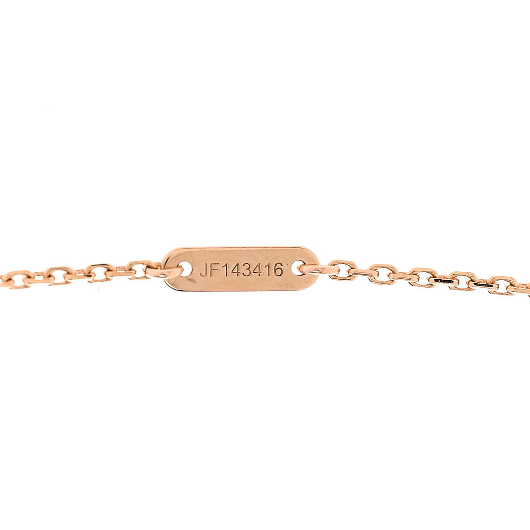 18K Rose Gold Sweet Alhambra Pendant Necklace