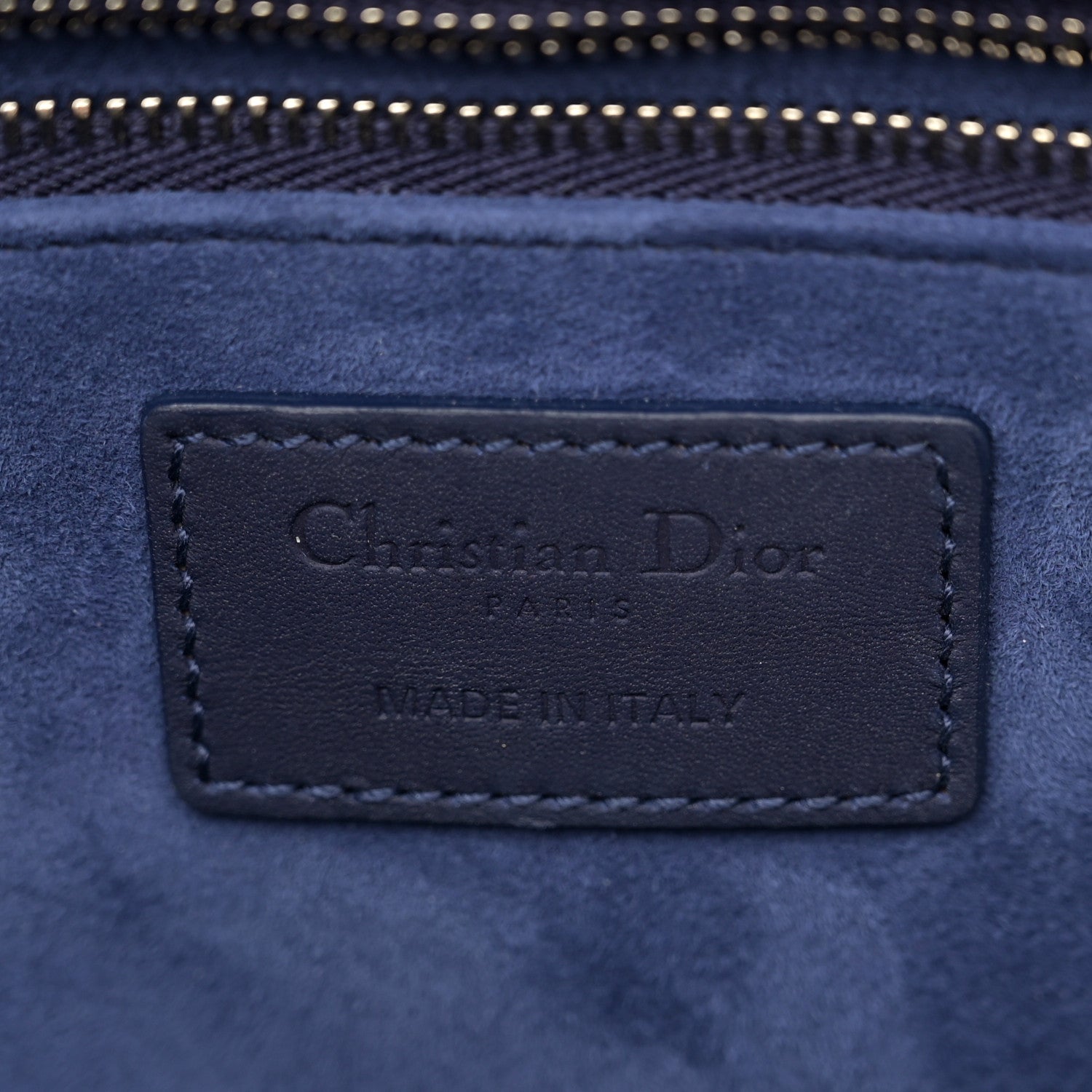 Christian Dior Ultra Matte Calfskin Cannage Large Lady Dior Blue 6 of 14